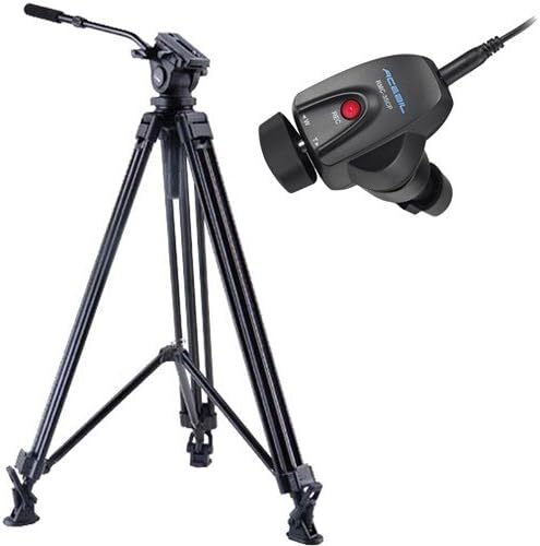 Acebil J-805MX Prosumer Tripod System with RMC-1DVX Video Lens Zoom Controller