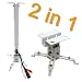 Elektronik-Star Universal Beamer Deckenhalter Stahl Deckenhalterung 20kg 43-65cm PRB-2