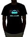 EmazingLights DJ Disco Ball With Headphones Sound Activated Light Up Rave Shirt (Small)