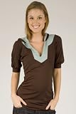 Olian Contrast Trimmed Hoody Top