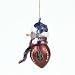 Florida Gators NCAA Striped Acrylic Football Snowman Ornament (2.75)