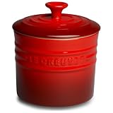 LeCreusetStonewareLargeSpiceJar,Cherry