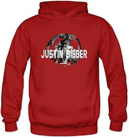 CAILING Women's Justin Bieber Purpose Tour 2016 Workout Hoodies Red M