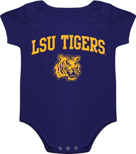 LSU Tigers Newborn/Infant Purple Big Fan Creeper