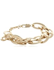 Kenneth Cole New York "Metal Boost" Oval Link 2 Row Bracelet, 8"
