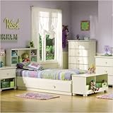 South Shore Sand Castle Pure White Kids Twin Wood Mates Storage Bed 5 Piece ....
