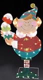 42' Elf Holding Gumdrops Lighted Christmas Yard Art