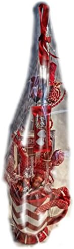 Valentines Day Gift Mug with Flowers and Chocolate