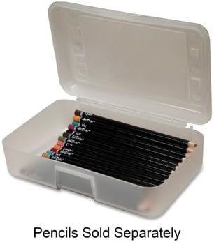 Clear Pencil Box, 8-1/2"x5-1/2", Clear