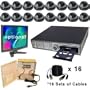 CCTV System, 16 Dome Security Cameras, DVR, CDRW, DVR Viewer Software
