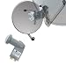 SatConn Sat-Spiegel 100cm lichtgrau + Quad LNB 0,1dB grau