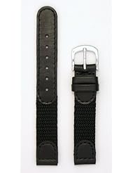 Ladies�Swiss Army Style Watchband, Color Black, Size 14mm, Watch Band - by JP Leatherworks
