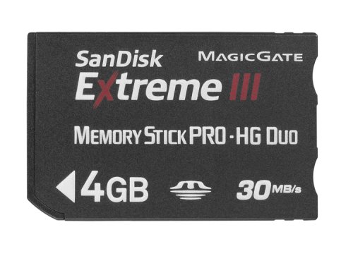 SanDisk ExtremeIII MemoryStick Pro-HG Duo 4GB 転送速度30MB/sec SDMSHX3-004G-J31