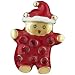 Red Rhinestone Enamel Teddy Bear Brooch Pin