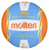 Molten Beachvolleyball V5B1500-CO, Blau/Wei&szlig;/Orange, Gr. 5