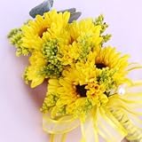 Send Fresh Cut Flowers - Sunflower Corsage and Boutonniere (16pc)
