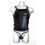 Male Power Men's Fetish Lingerie, Admiral, Black, Small/Med