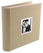 Hampton Beige Bookbound Photo Album 4x6" w/Memo - Holds 200 photos