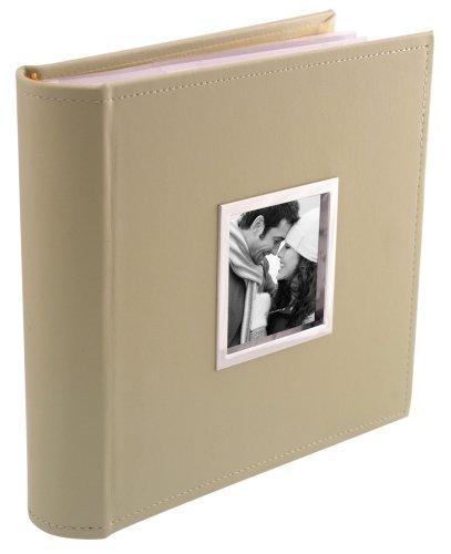 Hampton Beige Bookbound Photo Album 4x6" w/Memo - Holds 200 photos