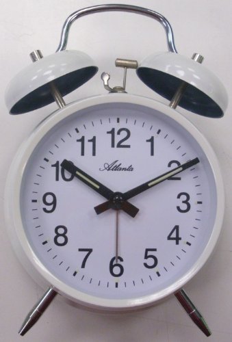 Atlanta Doppelglockenwecker mit Leuchtzeiger Analog 1053-0