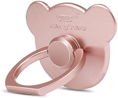 ZoonPark® Phone Bracket,Bear Design Cell Phone Stand Holder Desk Stand 360 Rotation Portable Ring Grip Stand for iPhone SE/5S/6 Plus/Samsung Galaxy S7 EDGE/S6 EDGE/Note 5/HTC Cell Phones (Rose Gold)