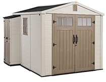Hot Sale Keter 17192748 Infinity 8-foot by 9-foot Storage Building with Side Cabinet