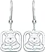 14K White Gold Disney Winnie the Pooh Dangle title=