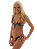 Aloha Bikini Swimsuit Aaron Chang REVERSIBLE Jr.Swim Sizes XS S or M