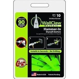 Wallclaw Anchors LLC PCK-WC10-YS Wallclaw Anchor [Misc.] [Misc.]