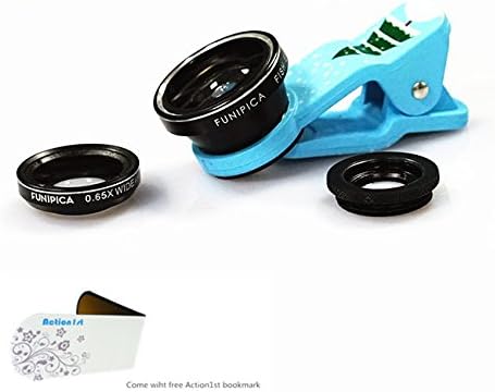 Action1st Newest Xmas-Tree Universal 3 in 1 Clip on Fisheye Lens Wide Angle Lens Macro Lens for iPhone6/PLUS 5 5s 5c 4S 4 iPod Touch iPad Samsung Galaxy S3 S4 S5 Note 1 2 3 HTC Most Smart Phone PC (Xmas-tree)