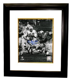 Gino Marchetti signed Baltimore Colts 8x10 Photo HOF72 Custom Framed