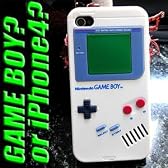 ゲームボーイ型 iPhone4用ソフトカバー（6色展開）/カラー：グレー