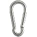 Peerless 4410640 Carbon Steel Fixed Securing Hook Snap Link, Bright Zinc Finish, 2-3/8" Overall Length, 1/4" Chain Size, 5/16" Opening Size