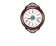 Bulova Roxburgh - Wooden Wall Clock - Antique Walnut Finish