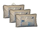 Homescapes - 6x - White Duck FEATHER Pillow - Department Store Quality - Anti Dust Mite - Wash at Home Range - Medium / Soft Firmness - 100% Cotton Downproof Cover