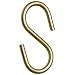 Brady 23303 1-1/4" Size Solid Brass "S" Hook (Pack Of 100)