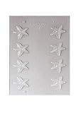 Paderno World Cuisine 8 Imprint 1.125-Inch Diameter Polypropylene Chocolate Mold, Starfish