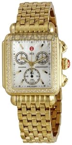 Michele Deco Diamond Gold-tone Steel Ladies Watch MWW06A000094