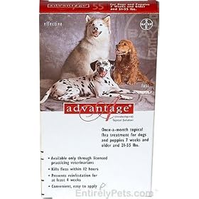 Advantage Flea And Tick Liquid - Dogs 37631 Lbs 4X.4 Ml Kit from Flea & Tick Products