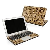 Cheetah Design Skin Decal Sticker for Apple MacBook 13 (Black or White Polycarbonate w/SEPARATE TRACKPAD)