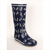 Women's George Washington University Scattered GW Boots in Navy