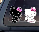Hello Kitty Angel & Devil Car Decal / Sticker