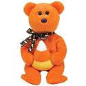TREATOR The Halloween bear w/ candy corn Ty Beanie Baby
