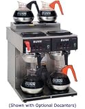 Bunn 12 Cup Automatic Coffee Brewer Maker 4 Warmers Cwtf 2/2 Twin