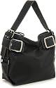 Large Top Buckle Tote - Black, Brown or Red