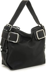 Large Top Buckle Tote - Black, Brown or Red