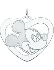 Sterling Silver Disney Mickey Mouse Charm Jewelry 26mm