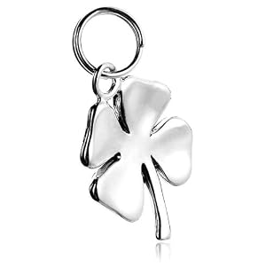 sterling silver four leaf clover charm