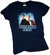 Sam & Al -- Quantum Leap Crop Sleeve Fitted Juniors T-Shirt