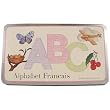 Cavallini Vintage French Look Alphabet Francais Flash Cards in Tin
